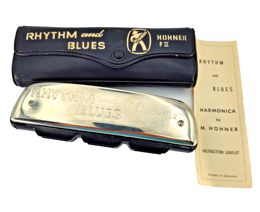 Hohner Rhythm & Blues Harmonica w/ Case & Instructions Made Germany