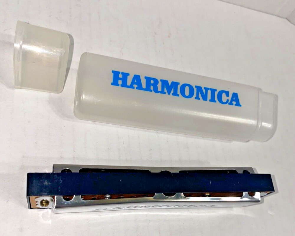 Unbranded Harmonica with Plastic Case