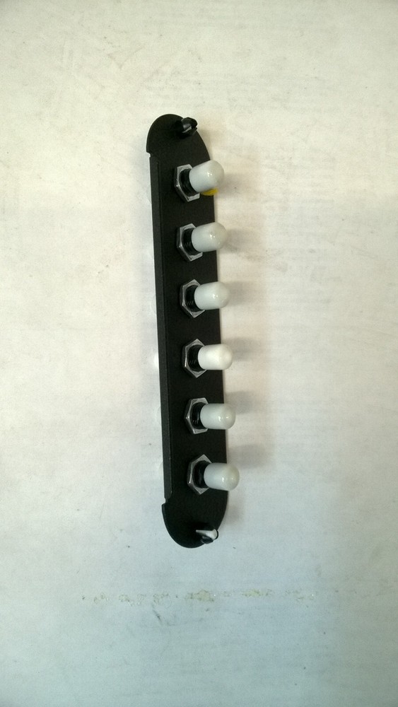 SIECOR CCH-CP06-19T Patch Panel 6 ST Simplex OS2 Singlemode Adapters