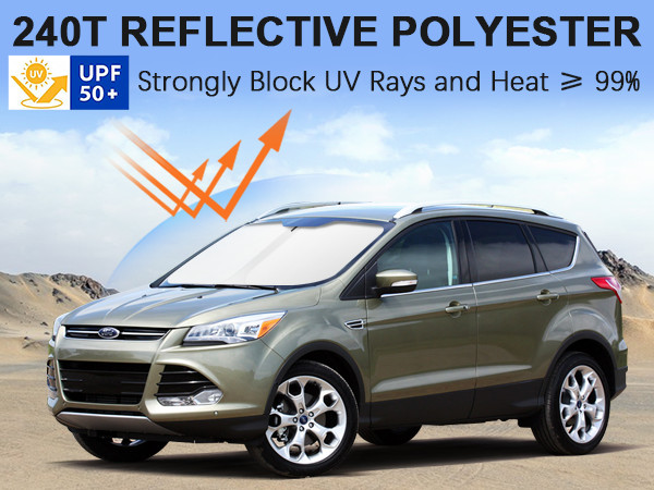 For 2013-2019 Ford Escape Windshield Sunshade Rays Block Foldable Protector
