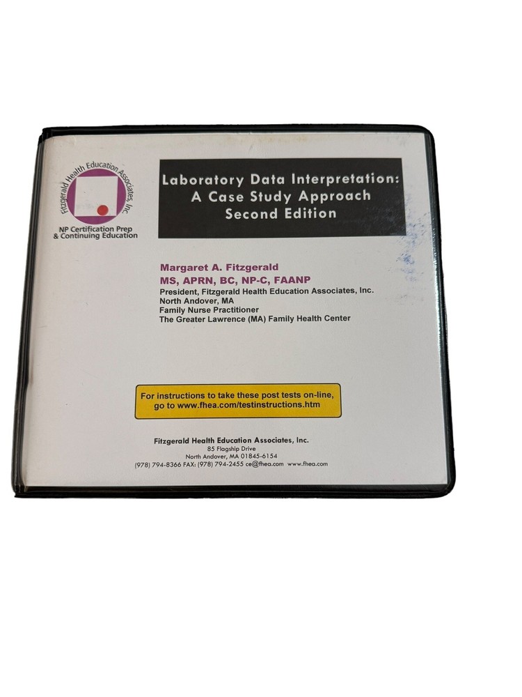 Margaret Fitzgerald Laboratory Data Interpretation: A Case Study Approach 10 CDs
