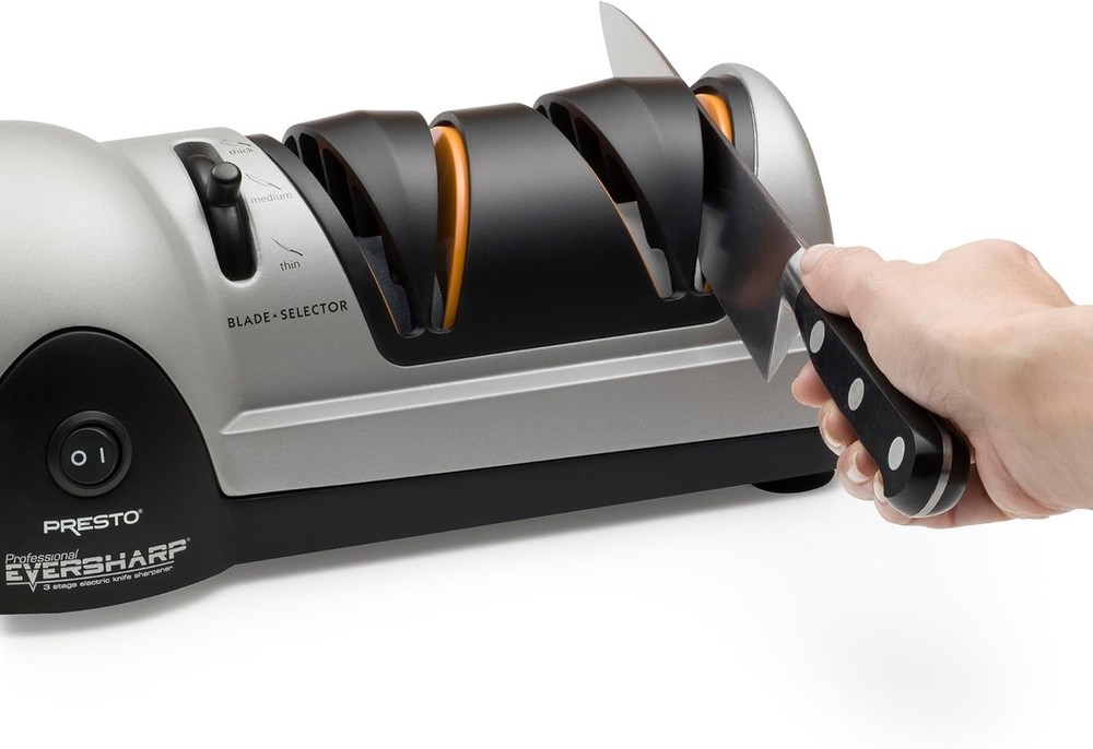 Electric Knife Sharpener 3-Stage Kitchen Hunting Fillet Sharpening System
