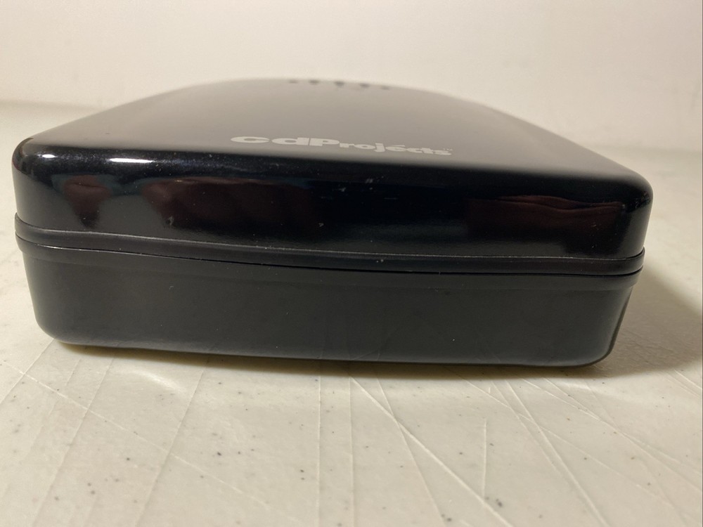 CD Projects Hard Shell Compact Disc CD Case Black Holds 24 Discs