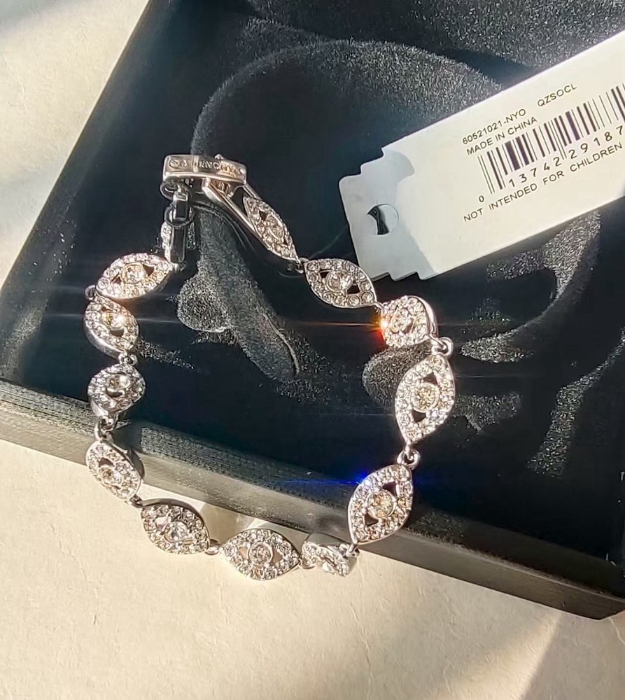 Givenchy Crystal Flex Bracelet Silver