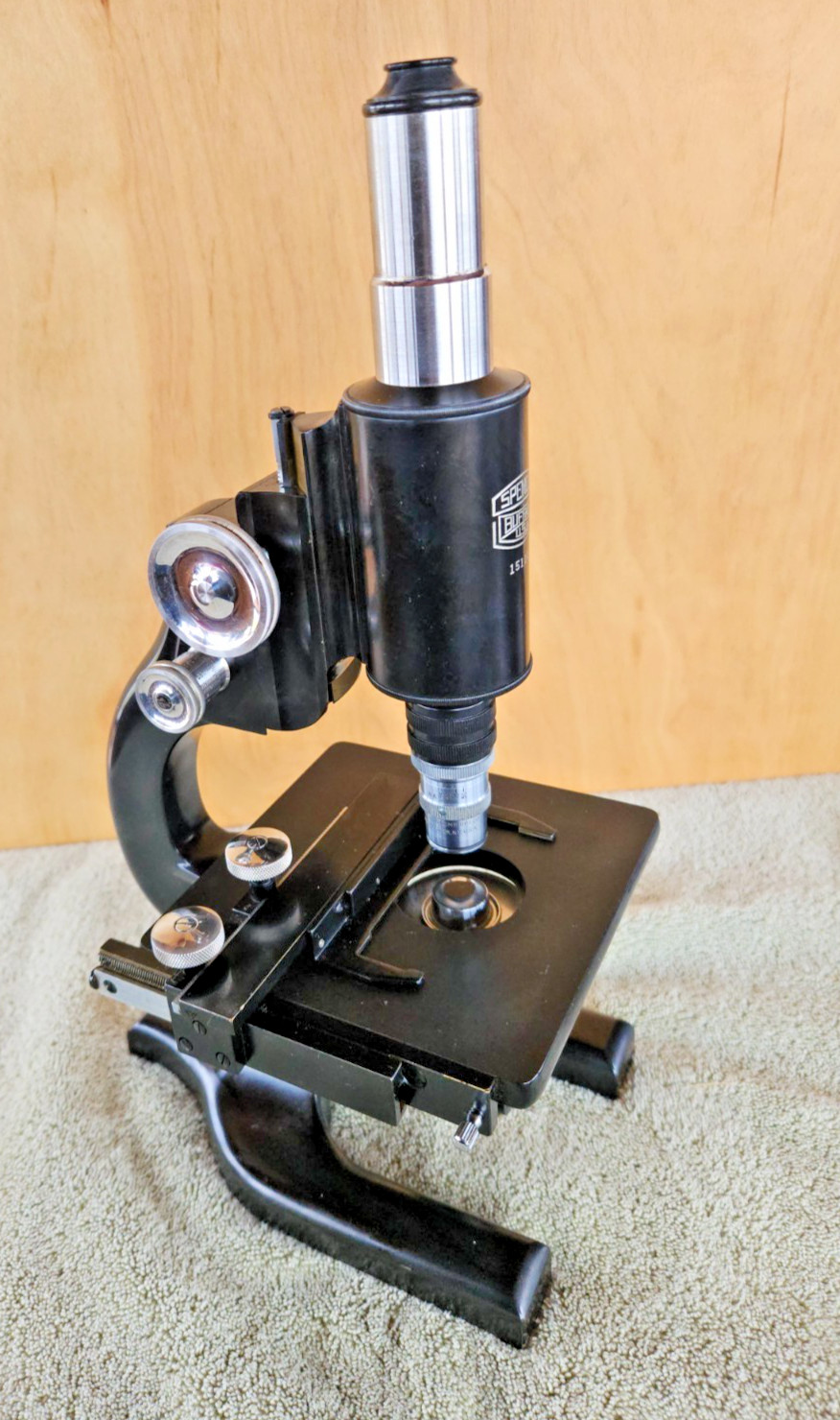 Spencer Lens Co Dedicated Darkfield Microscope Serial No 151187 Rhodium Plated!