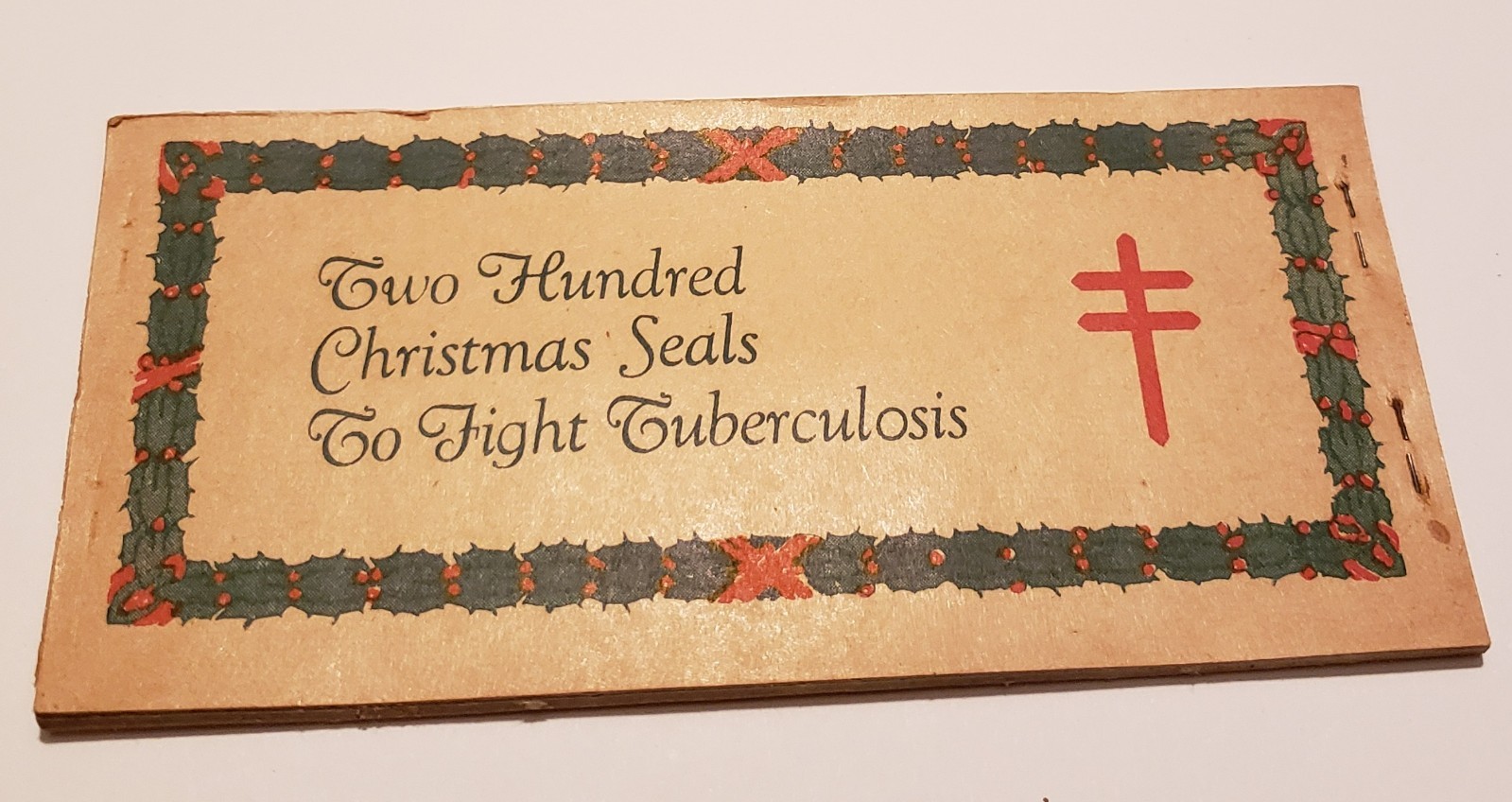 1930 US Christmas TB Seals Entire Booklet Of 200 Stamps Never Touched