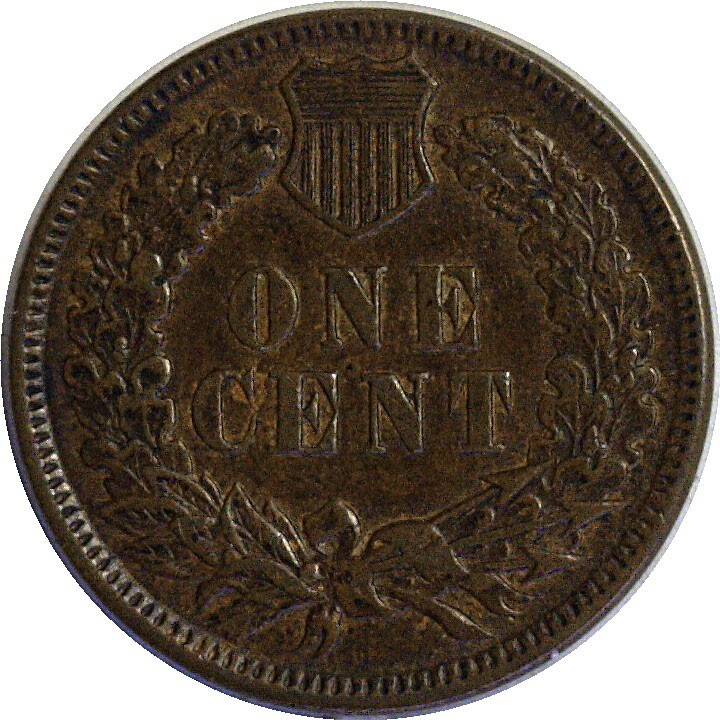 1891 1C Indian Head Cent AU