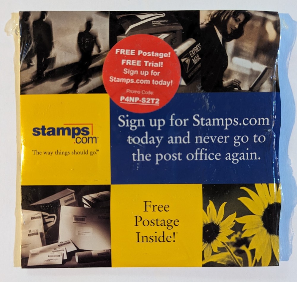 stamps.com postage software CD-ROM DISC