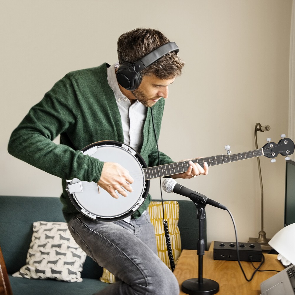 Full Size 5String Right Handed Banjos Set with Closed Solid Sapele Back US