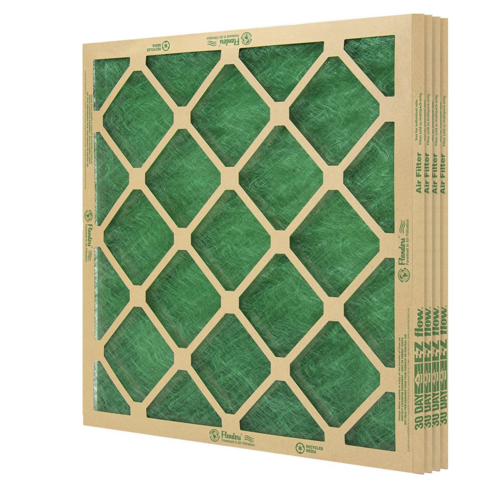 Flanders (4 Pack), 12" X 12" X 1" Precisionaire Nested Glass Air Filter New