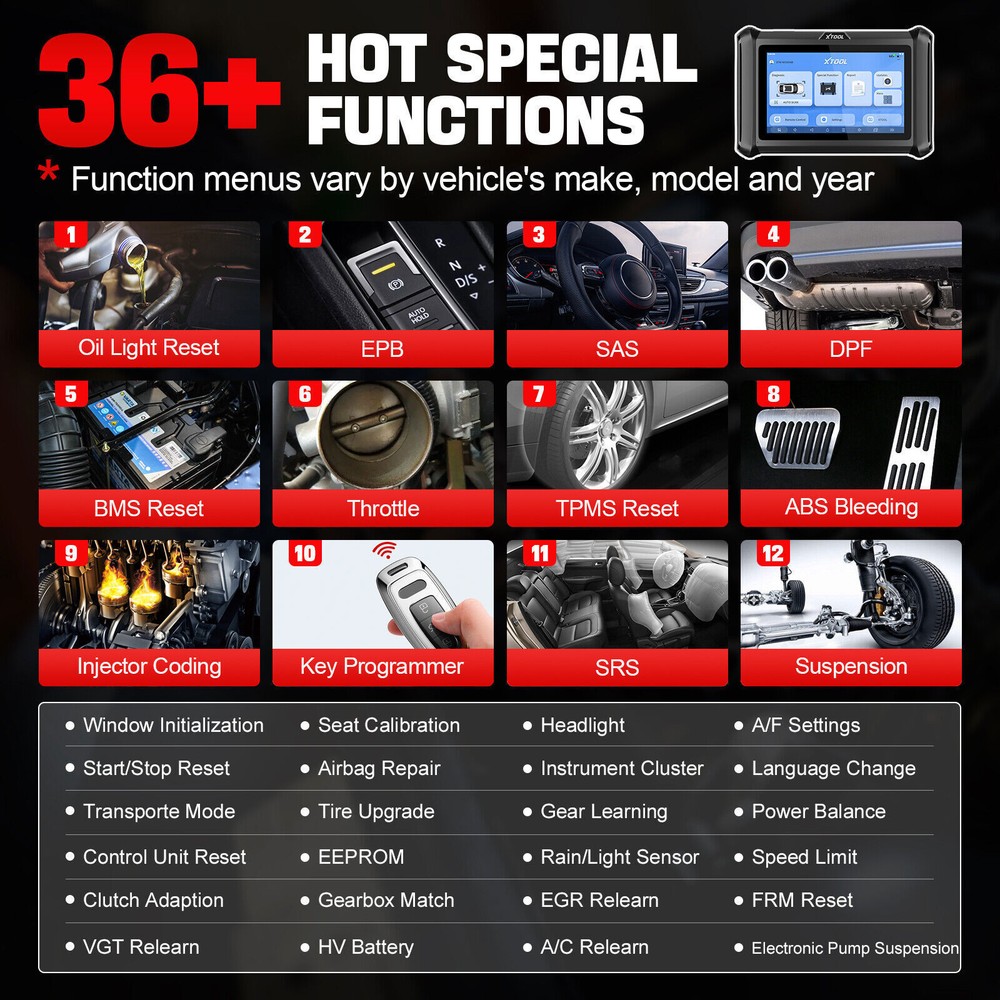 XTOOL USED D7W WIFI Connection OBD2 Diagnostic Scanner Bidirectional Key Coding