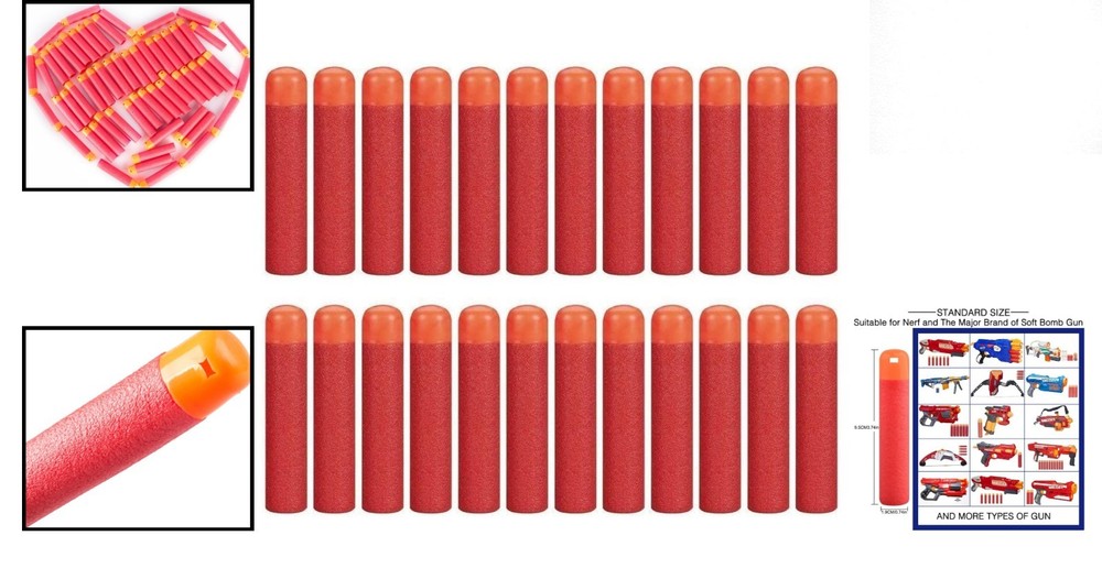 Nerf-Compatible 60-Dart Refill Pack for N-Strike Mega – Safe, Fun, Reliable