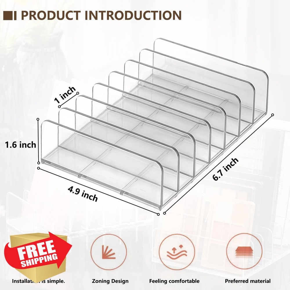 2pc Clear Acrylic CD DVD Storage Box Display Rack