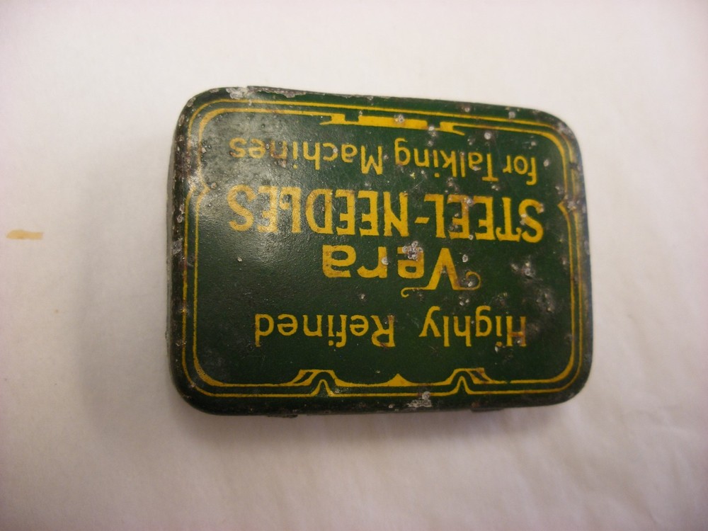 Phonograph Gramophone Needle Tin - Vera - Empty