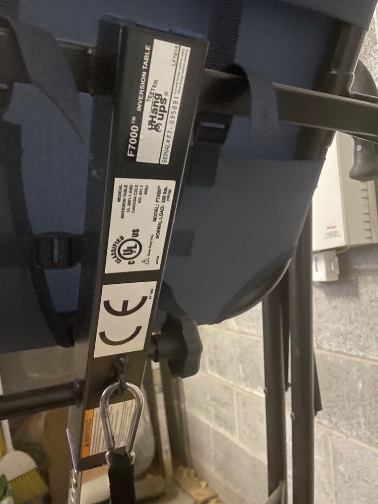 Teeter hang ups F7000 inversion table used