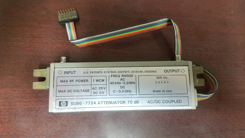 HP 5086-7724 70dB Attenuator AC/DC Coupled