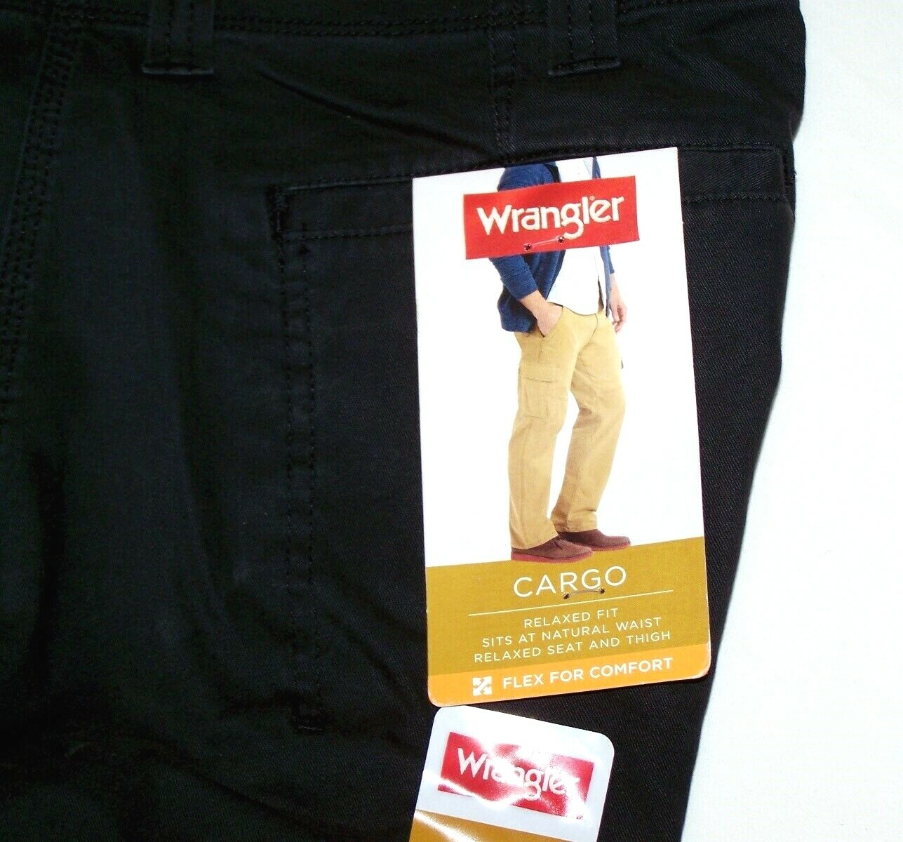 Men's Wrangler Relaxed Fit Cargo Pants w/ Stretch Relaxed Fit 4 COLORS ALL SIZES