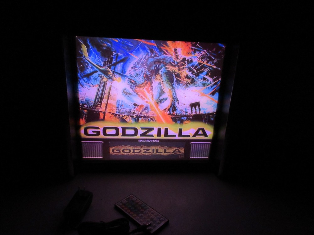 Godzilla Pinball Head LED Display light box