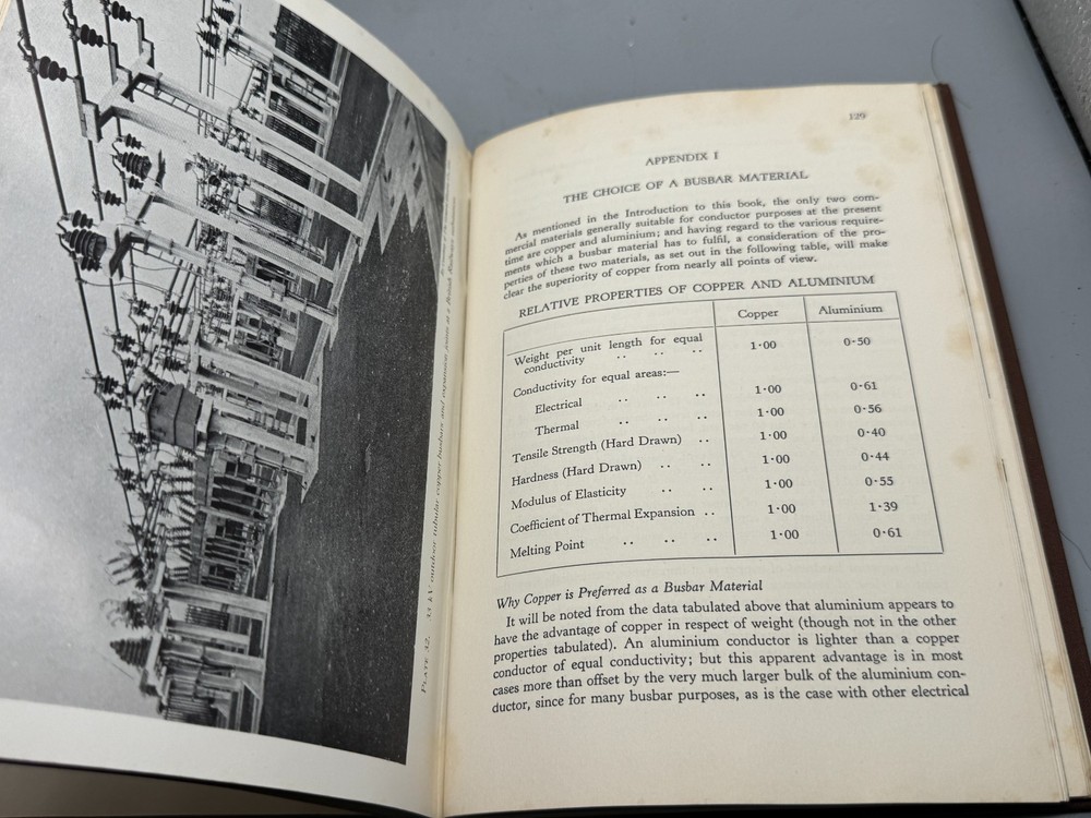 VINTAGE COPPER FOR BUSBARS HARDCOVER CDA TECHNICAL ELECTRICAL ENGINEERING