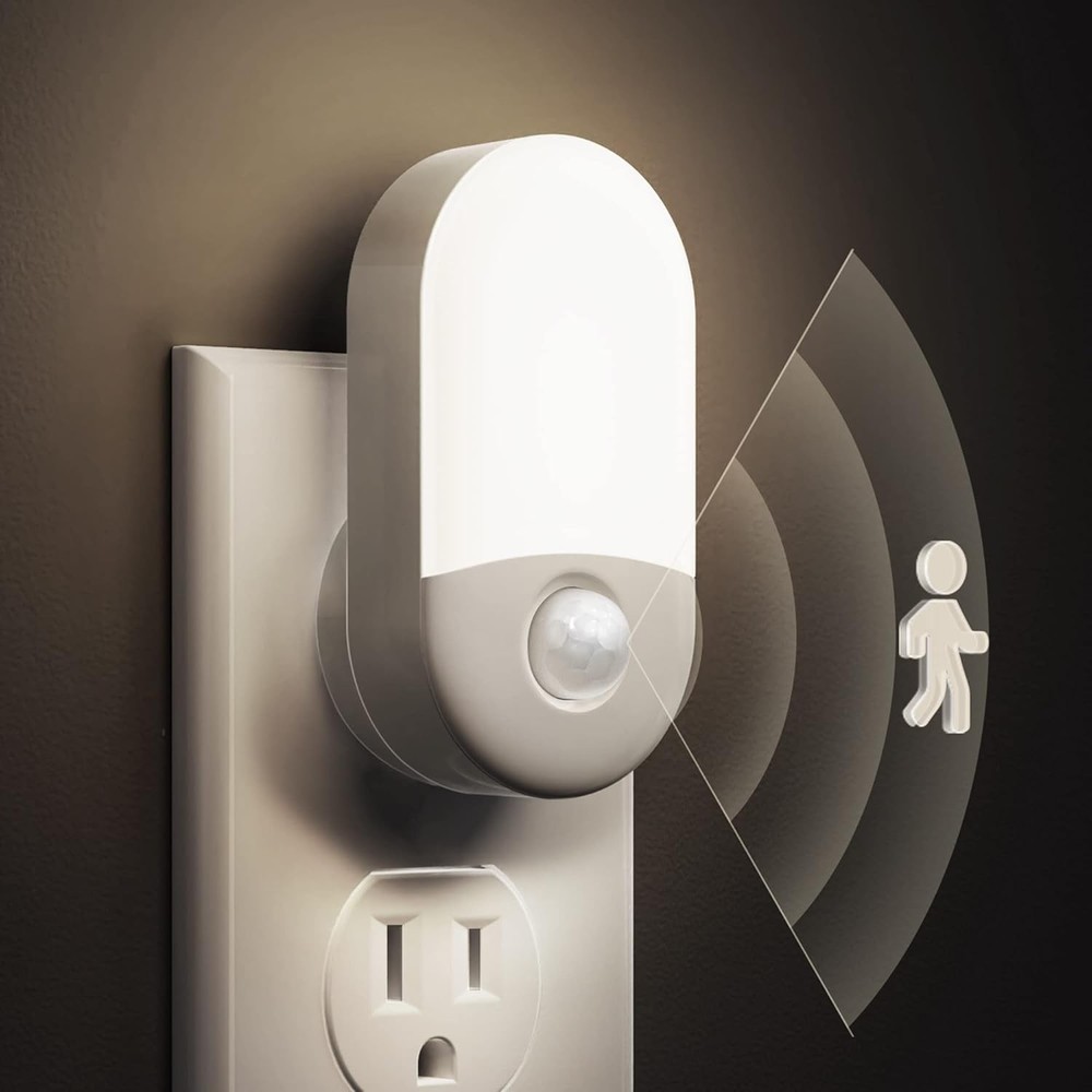 LED Motion Sensor Night Light Plug In