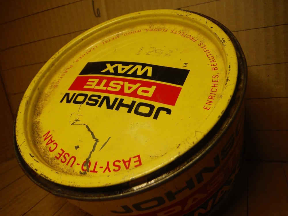 SC Johnson Paste Wax container
