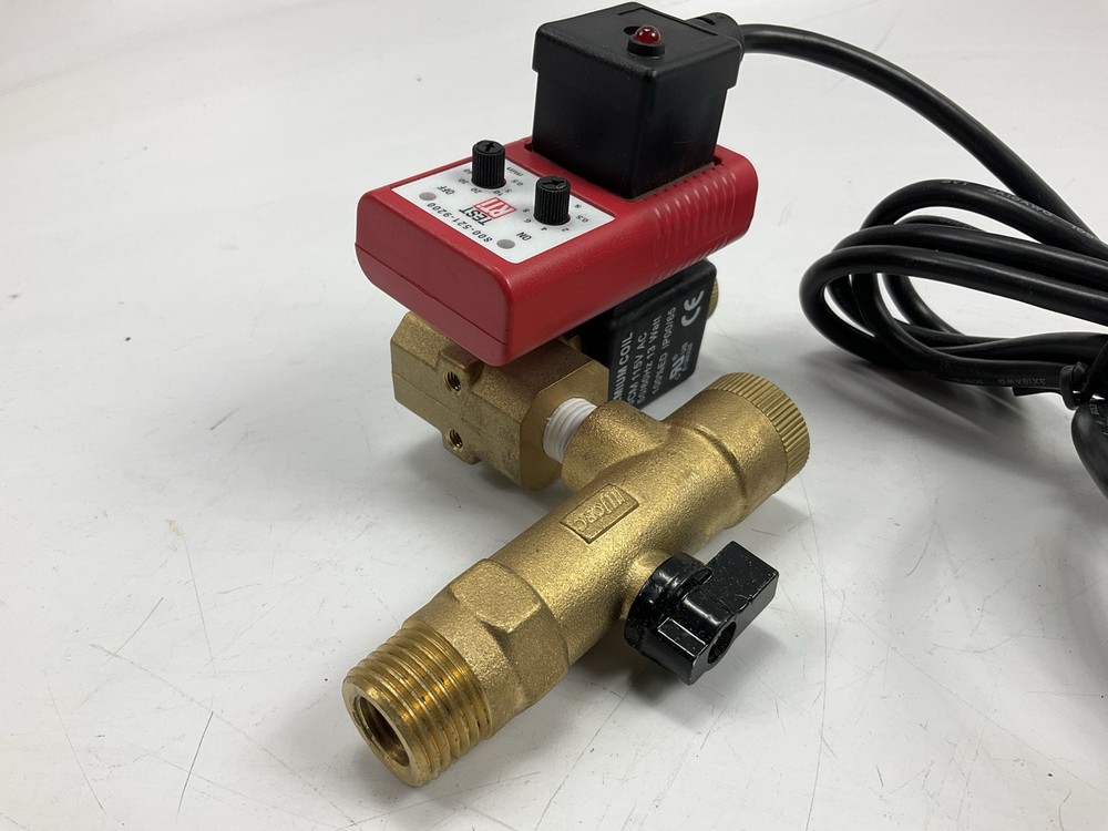 RTI ED-2-4 Air Compressor Electronic Timer Drain, Automatically Drains Water