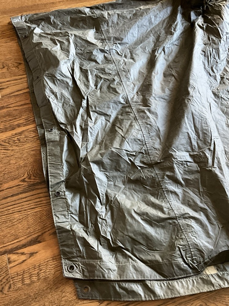 Feb 1945 WWII Type U.S. ARMY INFANTRY MILITARY RAIN PONCHO Label & Dated