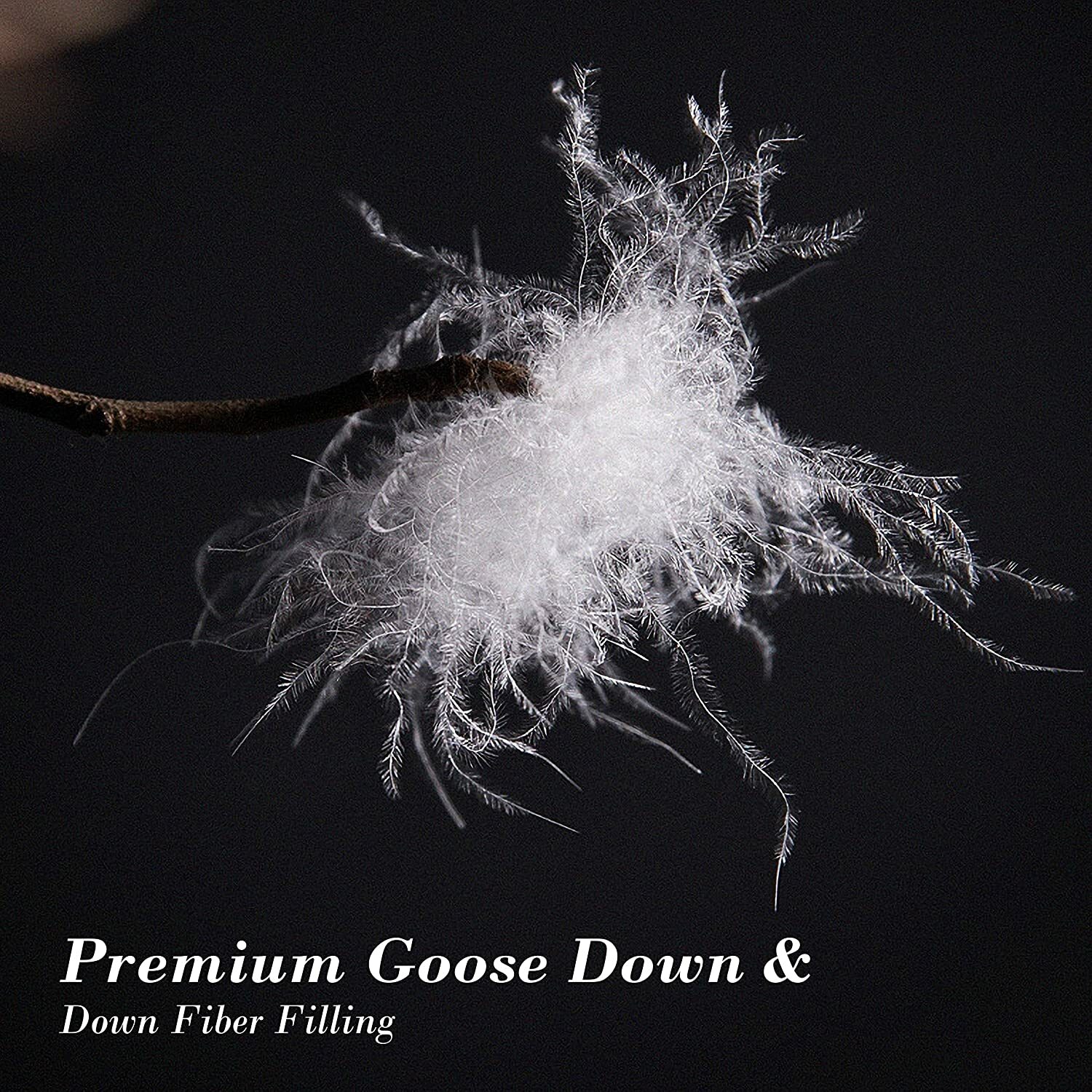 Grey Comforter Duvet Insert - All Season Down Comforter with Corner Tabs