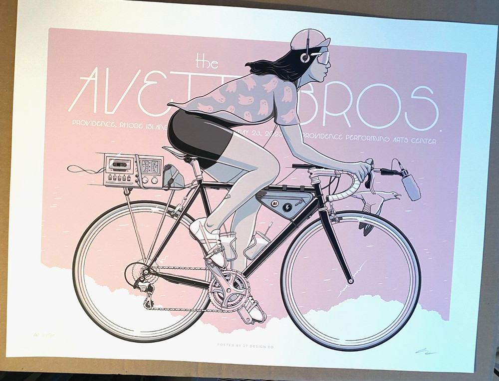 OFFICIAL The Avett Brothers May 23 2023 Providence RI AP Poster S/N #/30 Bicycle