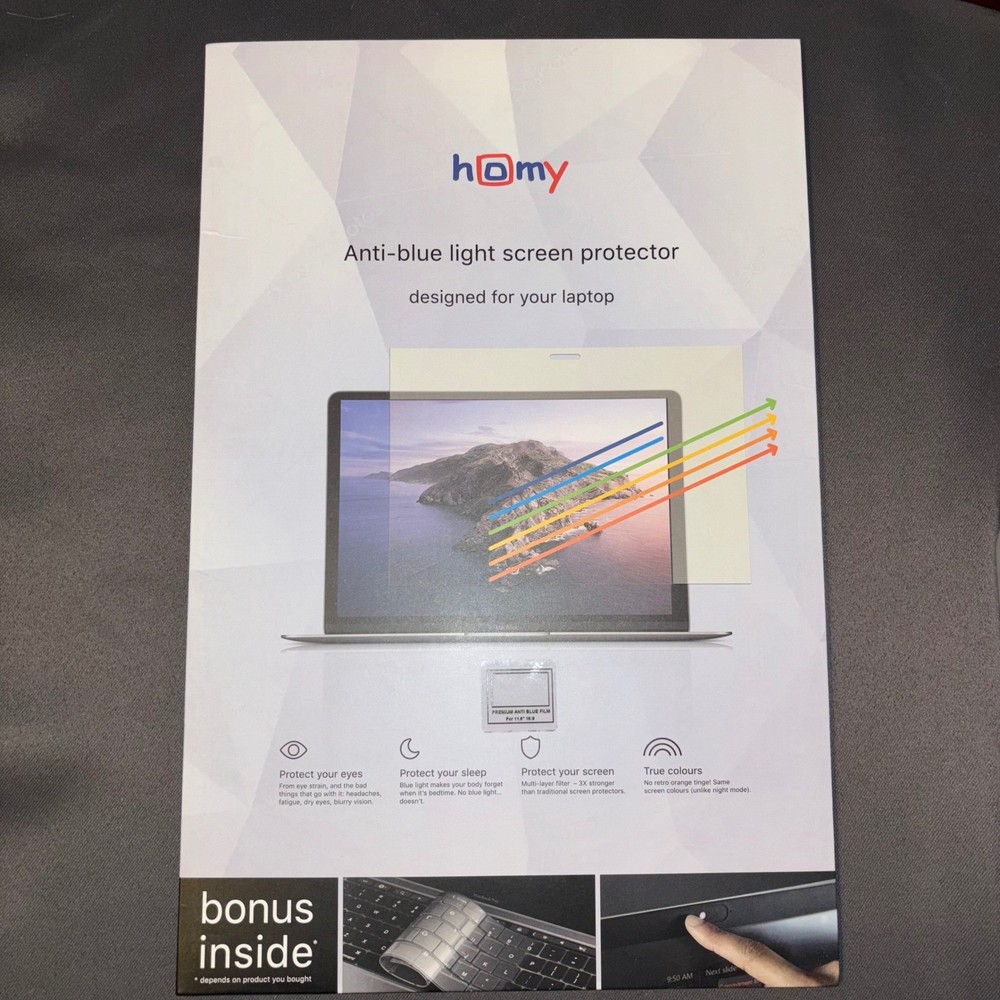 Homy Anti Blue Light Screen Protector for MacBook Laptop - Retails $40