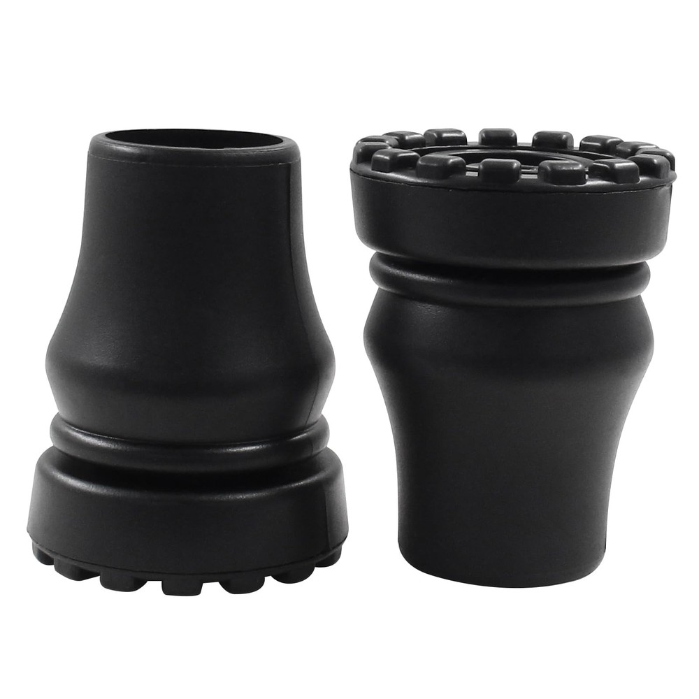 Rubber Cane Tips Heavy Duty Walking Stick Replacement 2 Pack