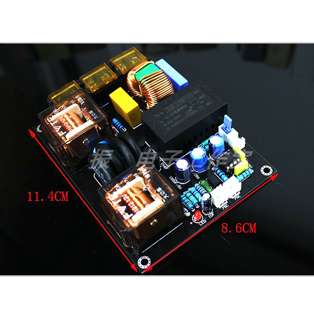 EMI power filtering plus soft start integrated Finished board Power amplifier
