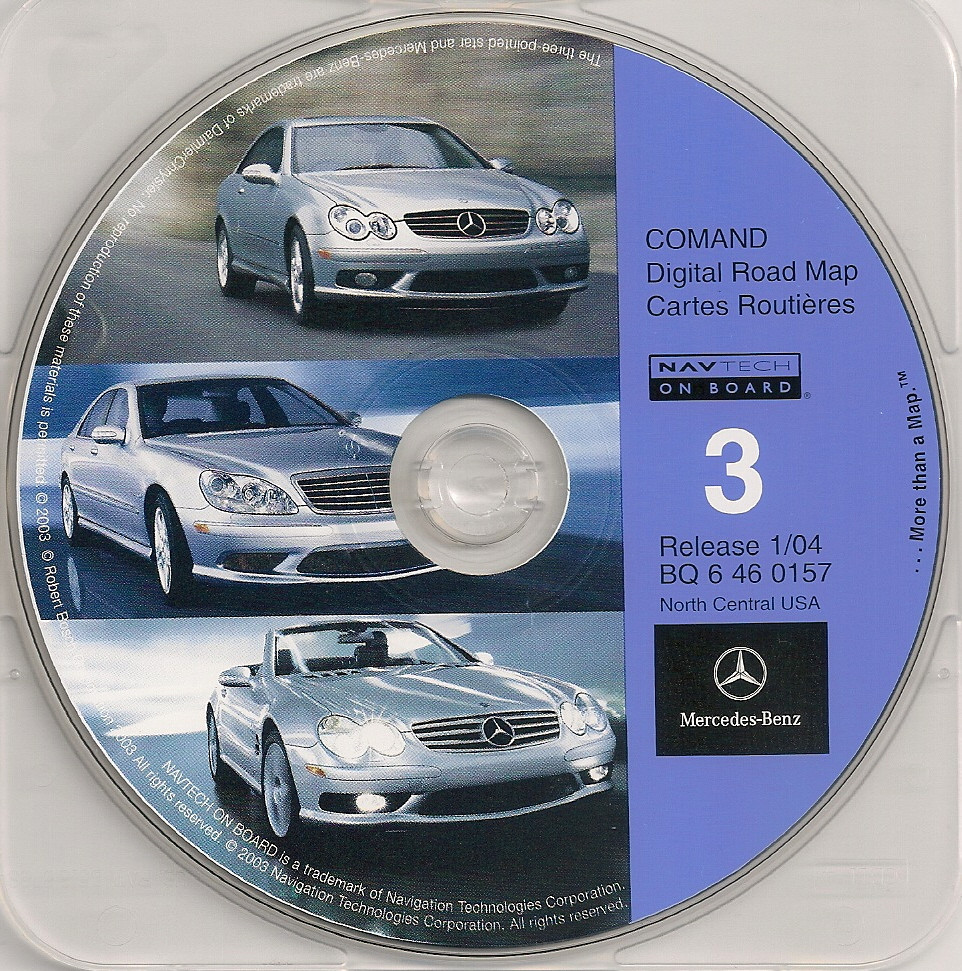 2000 2001 2002 Mercedes Benz E320 E430 E55 AMG Navigation CD #3 North Central