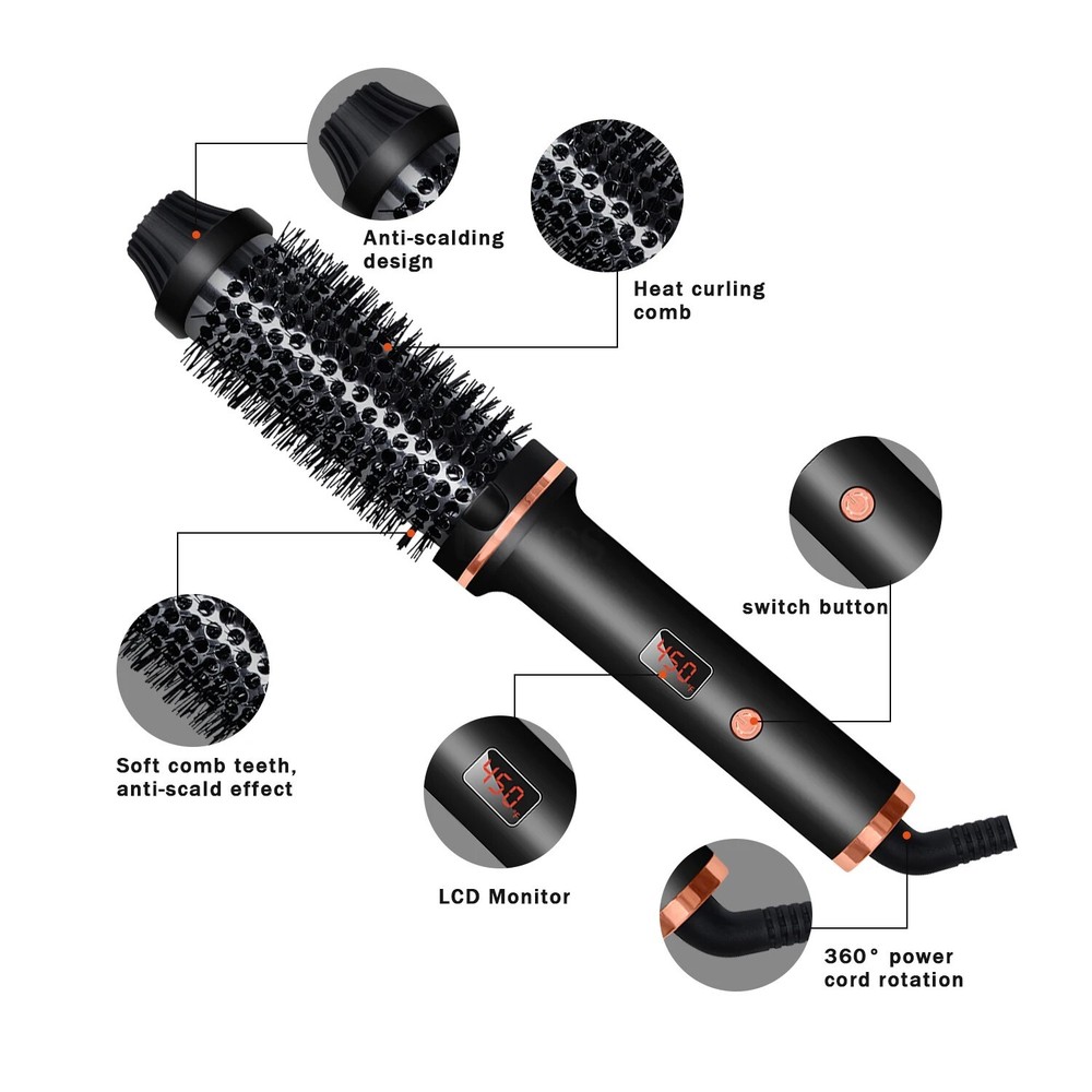 Curling Iron Straight Curling Iron Large Curl Inside Button Bangs Perm Iron US