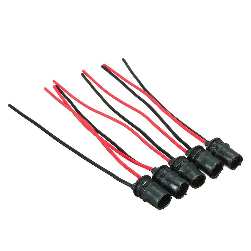 Connector Holder 10mm Led 10pcs Base Extension Car Light Bulb Rubber Socket