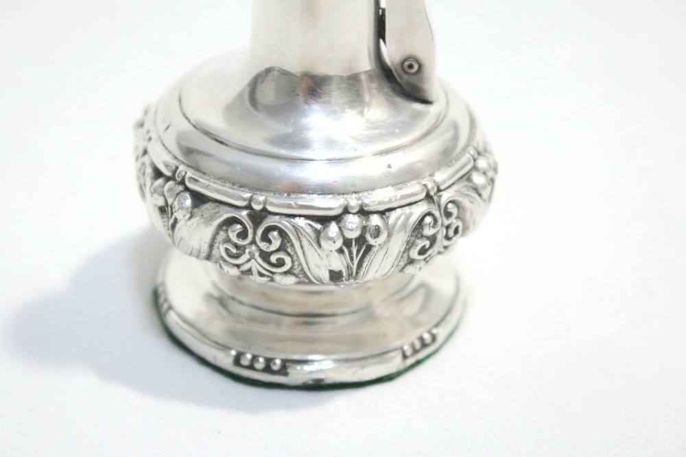 Vintage Silver Plate Ronson "DECANTER " Table Lighter Working Condition