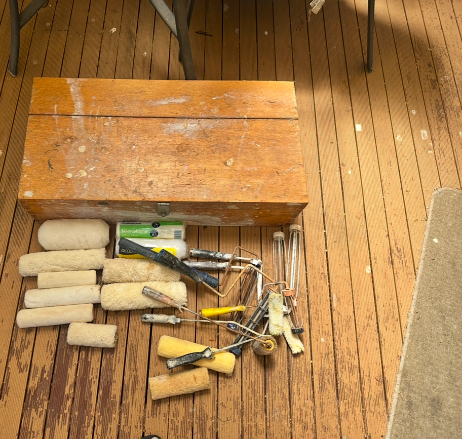 Pro painter tool box - rollers, sleeves, etc...