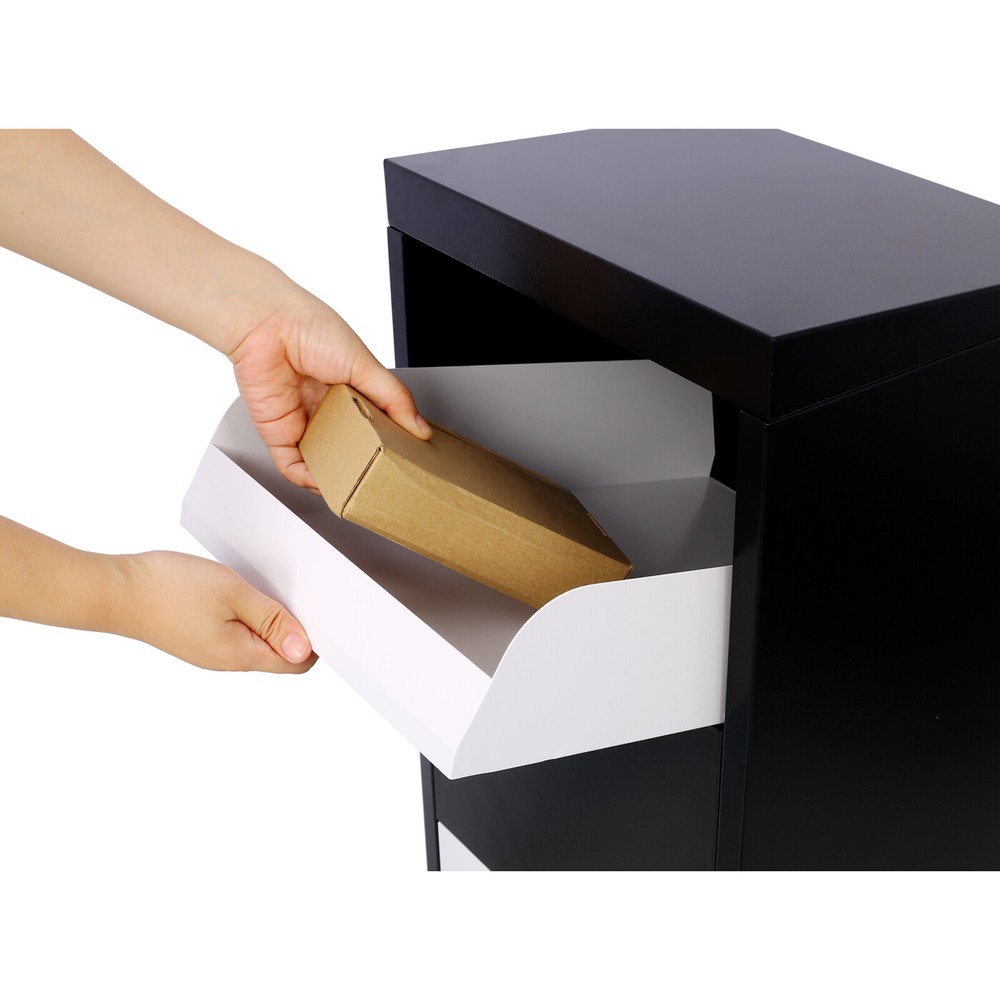 Package Delivery Box Galvanized Steel Parcel Mailbox with/Code Lock & Mounting