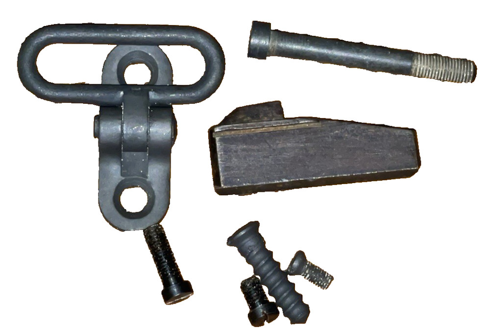 LOT-7~VINTAGE CROSSMAN FRONT SIGHT RAMP? WITH SWIVEL & SCREWS