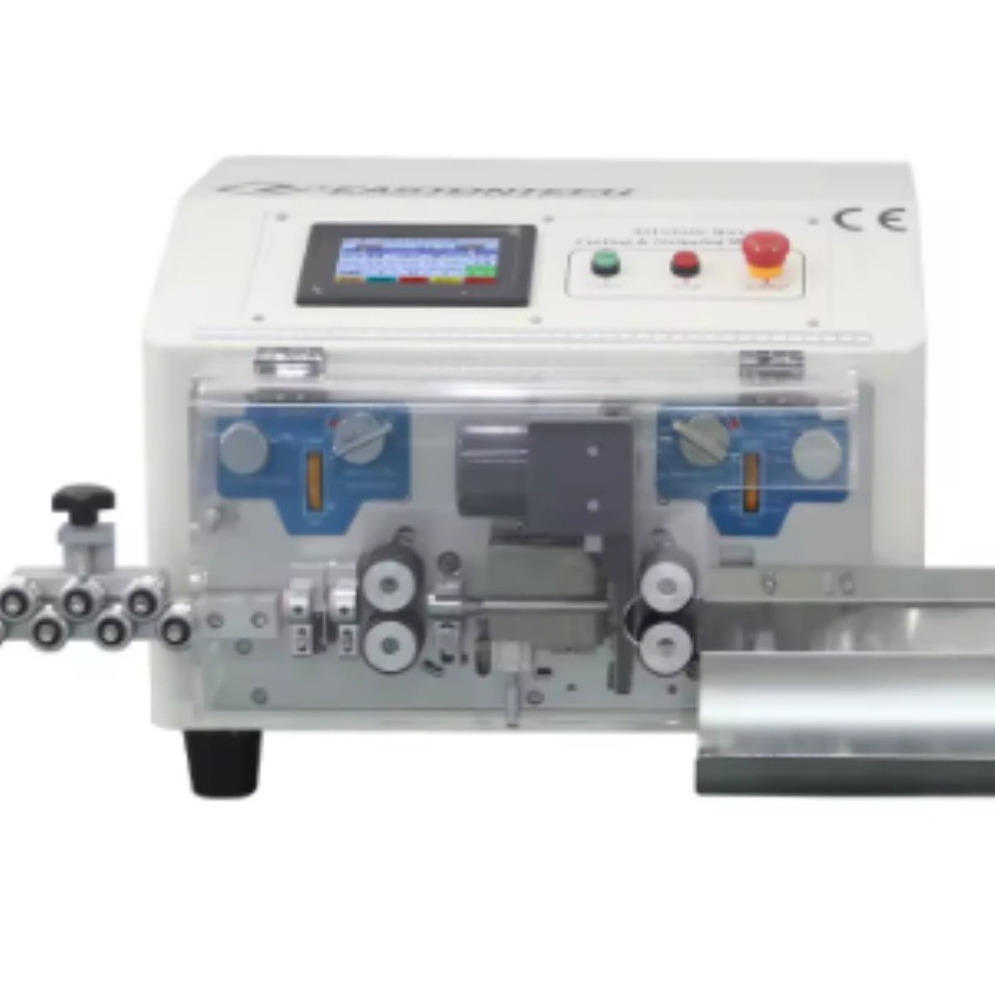 Automatic 1- 6 mm Multiple Conductor Cable Jacket Layer Wire Stripping Machine