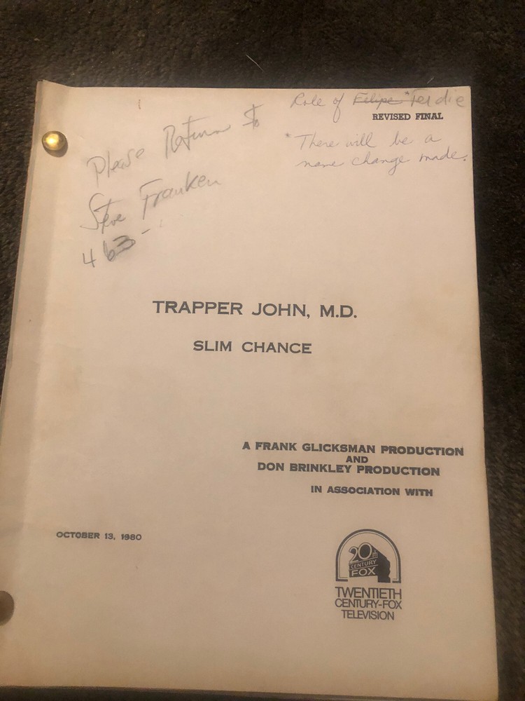 TRAPPER JOHN, M.D.  [Revised Final Script]  "SLIM CHANCE"