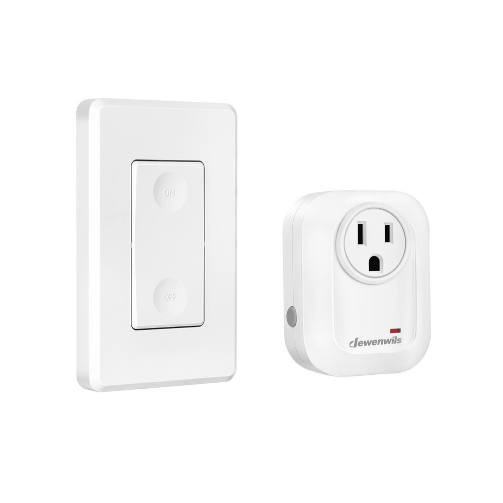 DEWENWILS Wireless Wall Mounted Light Switch, Electrical Plug in On Off Power