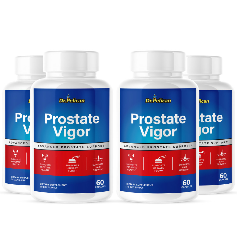 Prostate Vigor- Prostate Support- 4 Bottles- 240 Capsules