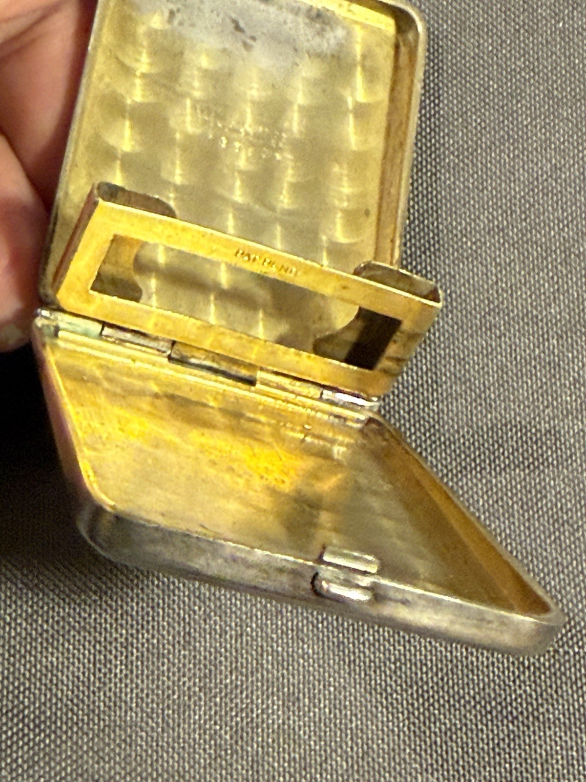 Antique Art Deco Period Elgin Sterling Silver Matchbook Holder Case