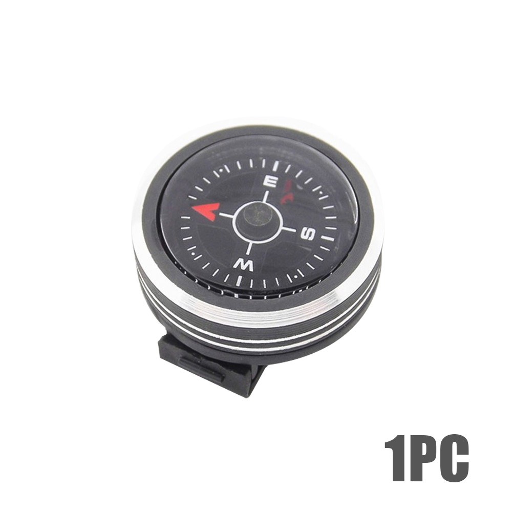Mini Watch Strap Button Compass for Outdoor Hiking Camping Accessories Tool