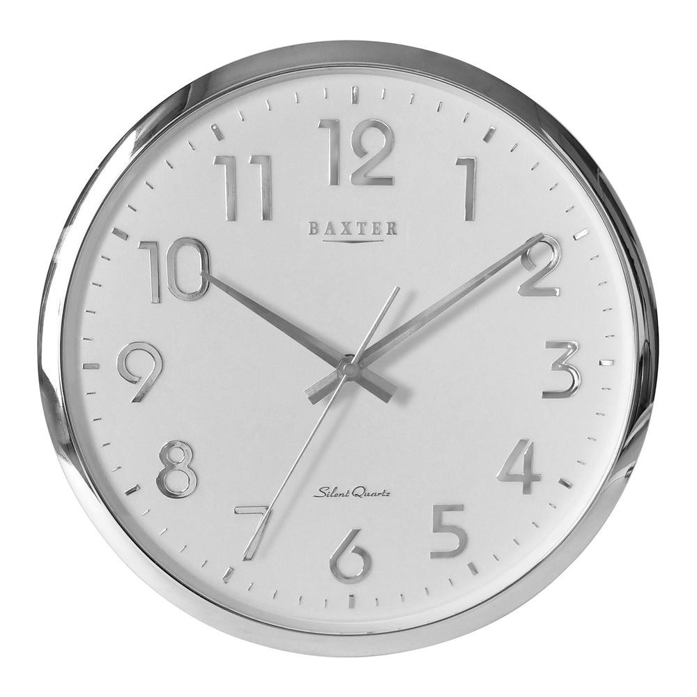 Baxter Darcy Wall Clock (Silver)