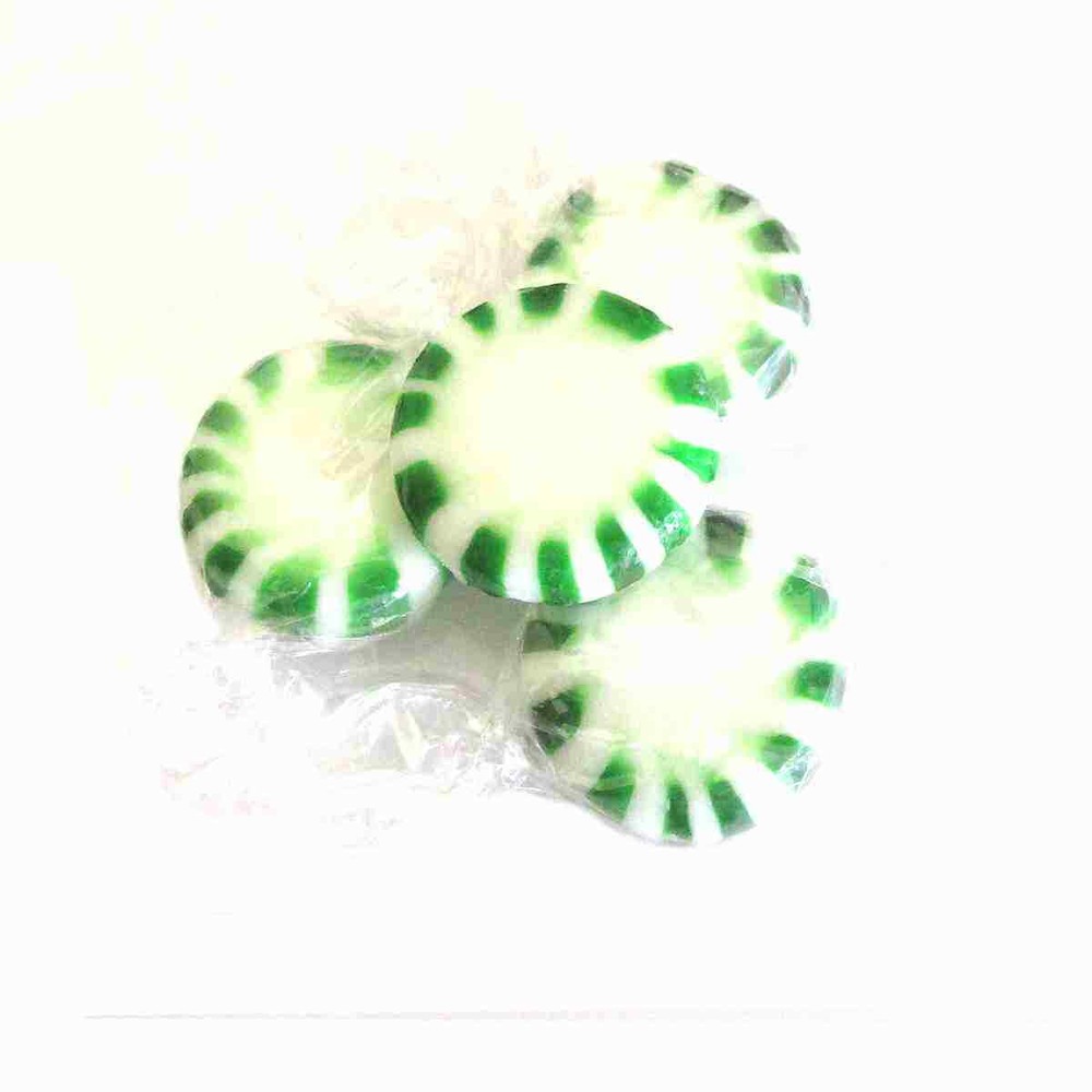 Spearmint Starlight Mints Hard candy bulk wrapped candy 2 Lbs. Menta