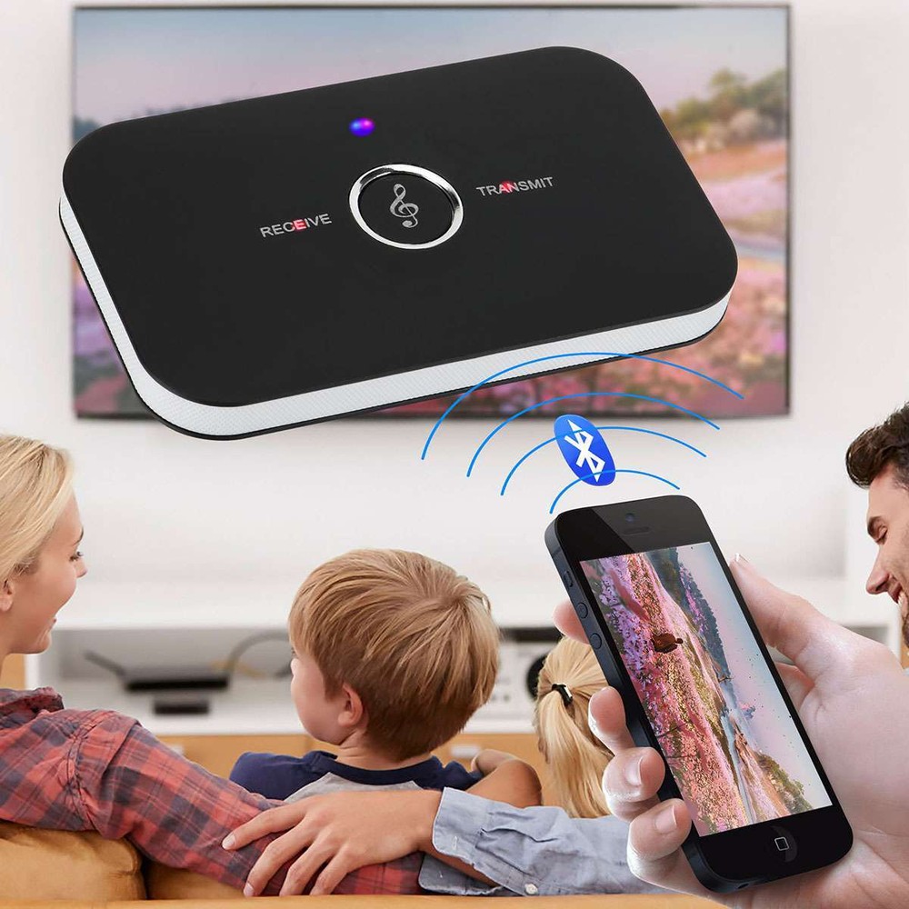 2-IN-1 Bluetooth Receiver & Transmitter Wireless RCA to 3.5mm Aux Audio Adapter