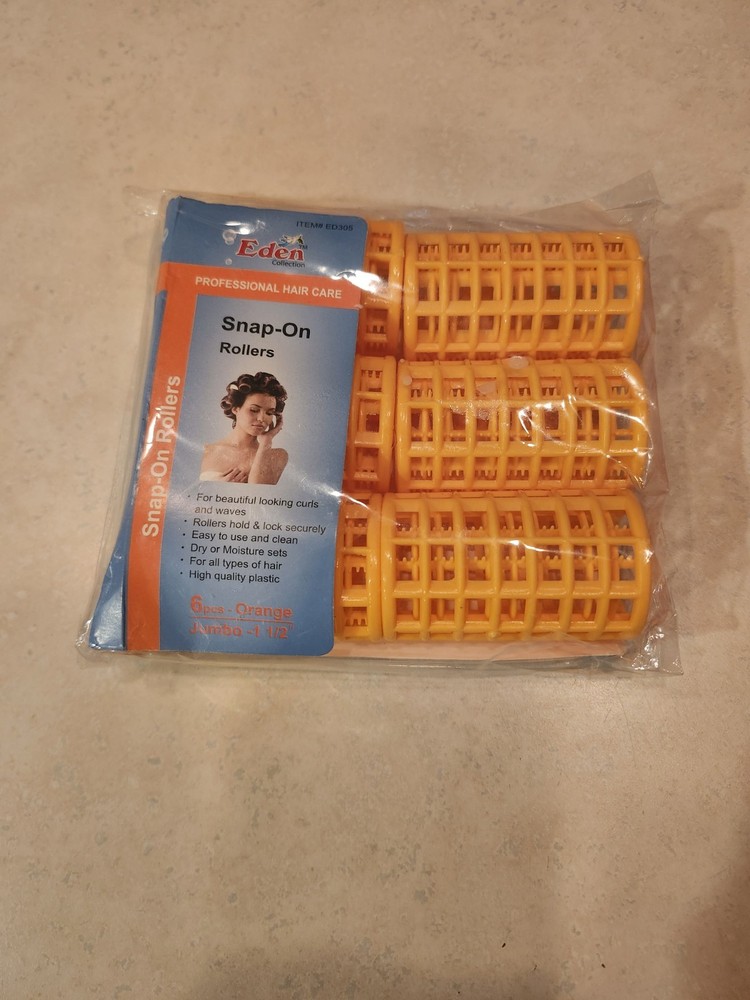 Eden 6 Pack Snap Hair Rollers