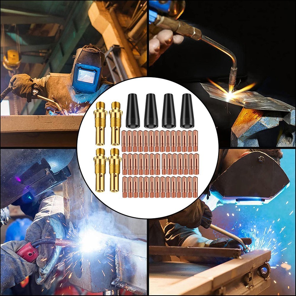 Complete Range of 50PCS Welding Accessories Including Diffusers and More